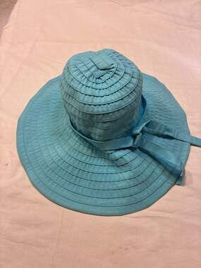 San Diego Hat Co. Women's Large Brim Ribbon Sun Hat with Floral Bow Detail